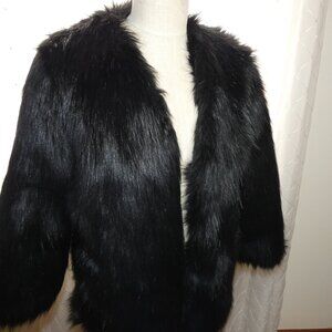 Faux Black Jacket Size Small